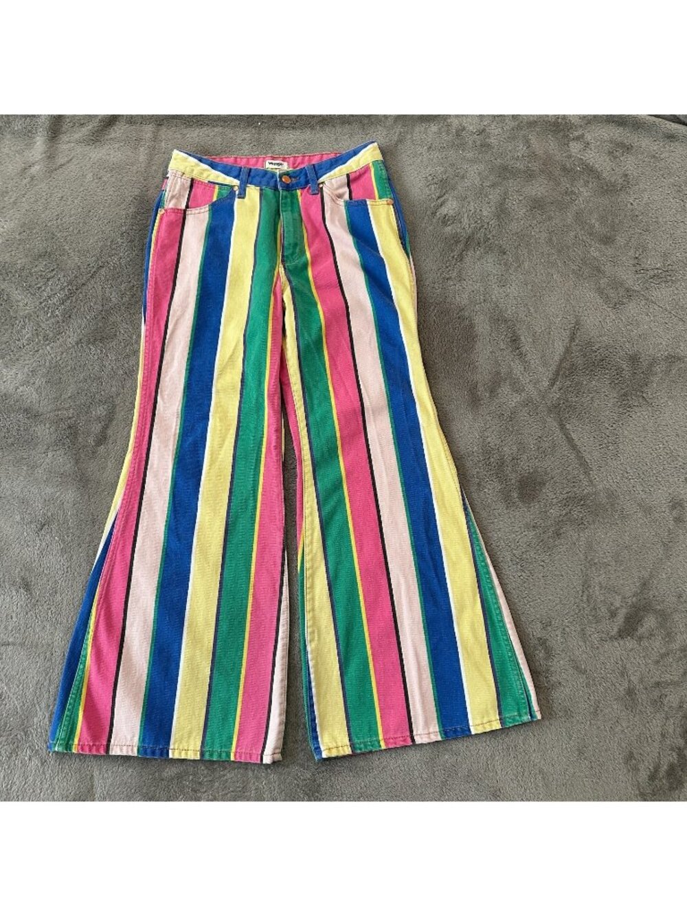 Wrangler Rainbow Vertical Stripe Flare Jeans